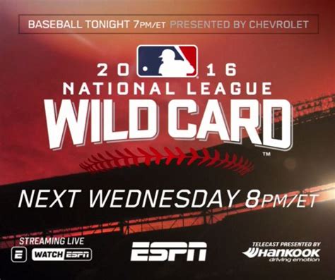 In addition to <b>ESPN</b> television platforms, including <b>ESPN</b> Deportes, the <b>MLB</b> <b>Wild</b> <b>Card</b> Series will be available on <b>ESPN</b>. . Mlb scores espn wild card